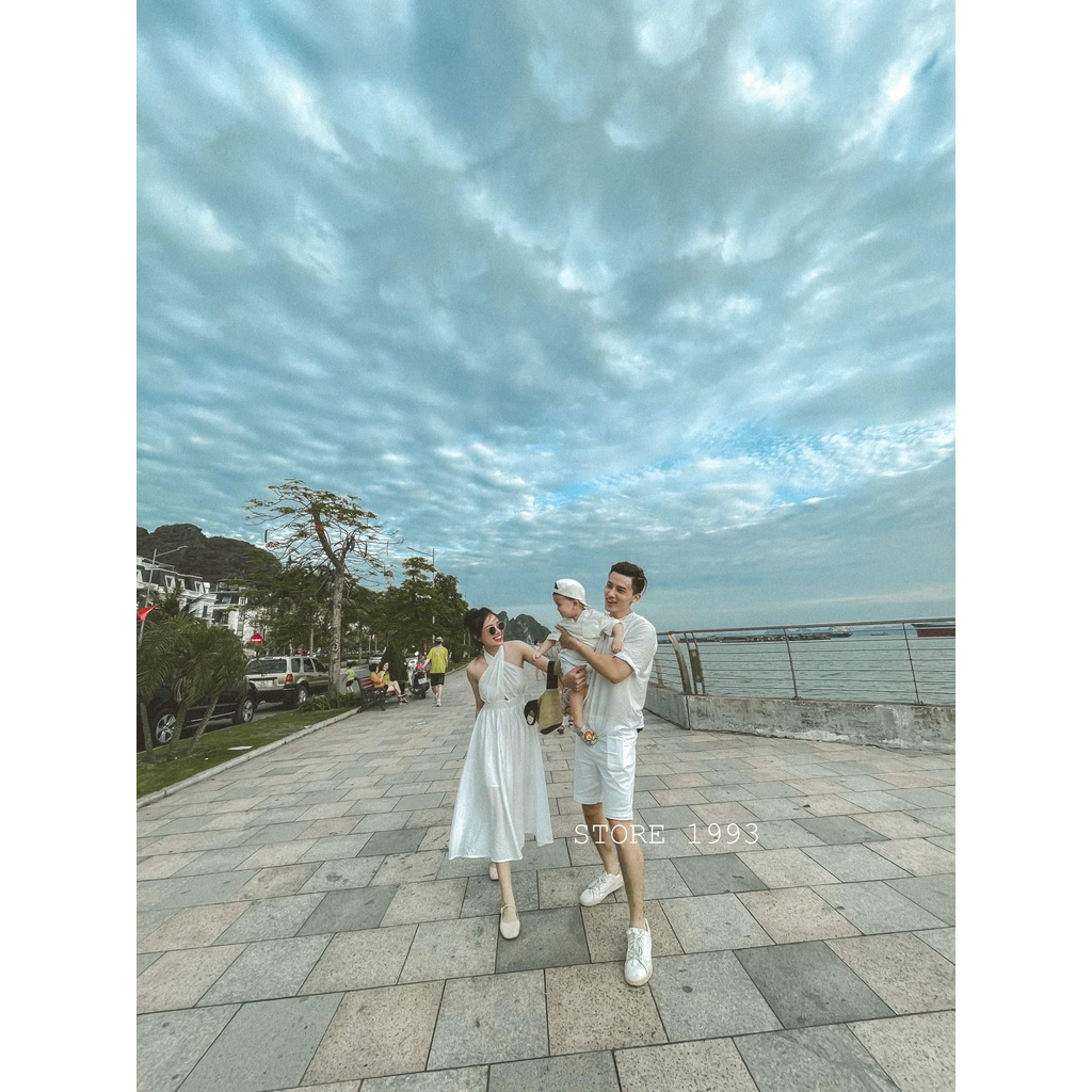 Set đồng phục gia đình du lịch - áo gia đình 3,4 người - đồng phục gia đình đi biển cao cấp