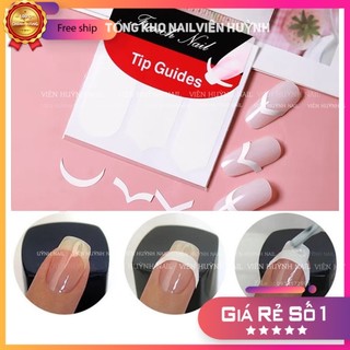 Miếng dán sticker tạo kiểu móng , hỗ trợ sơn đầu móng nhiều hình dáng