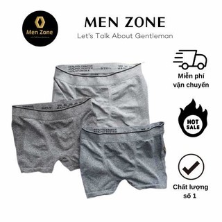 Quần lót Boxer nam vải dệt kim cao cấp liền mảnh, 100% thoáng khí, mềm mịn mát