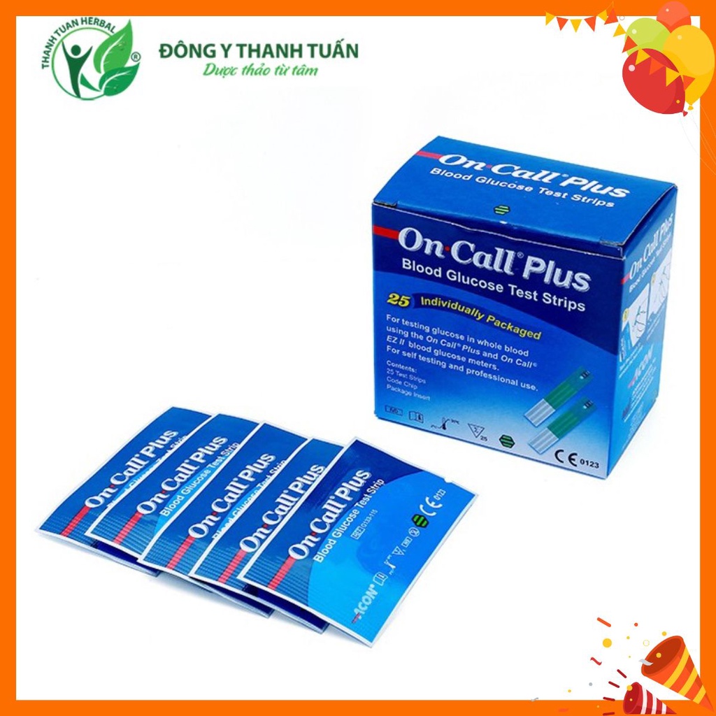 Hộp 25 que thử đường huyết On Call Plus | ThanhTuanMedical