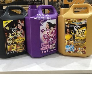 Nước giặt xả đậm đặc hương hoa spj 6in1 thái lan 5000ml