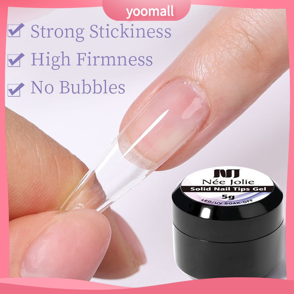 Keo Dán Gel UV Trong Suốt 5g Trang Trí Móng Tay