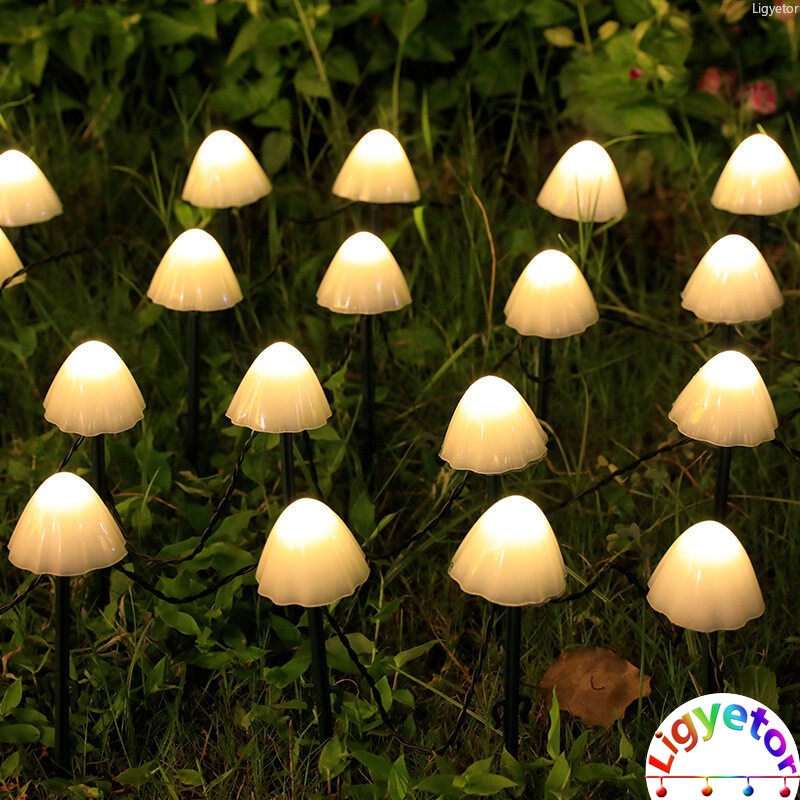 Bộ Sản Phẩm Dây Đèn LED Trang Trí 3.5M / 10 Bóng Hình Cây Nấm