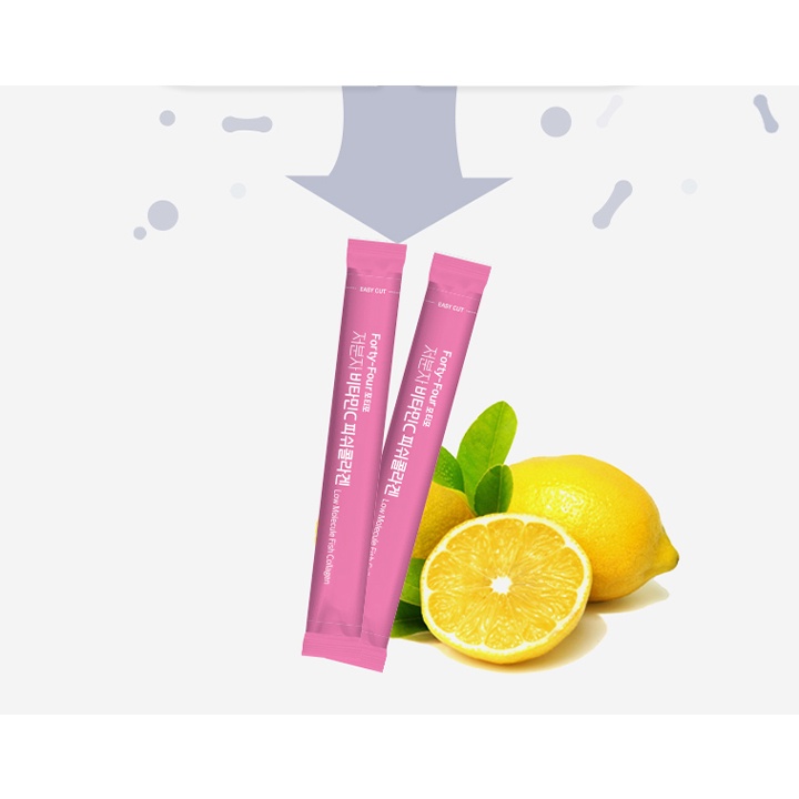 [HB-GIFT] Hộp 30 Gói Collagen Cá Và Vitamin C Đẹp Da Forty Four Hàn Quốc (2g/Gói) - K2V Shop