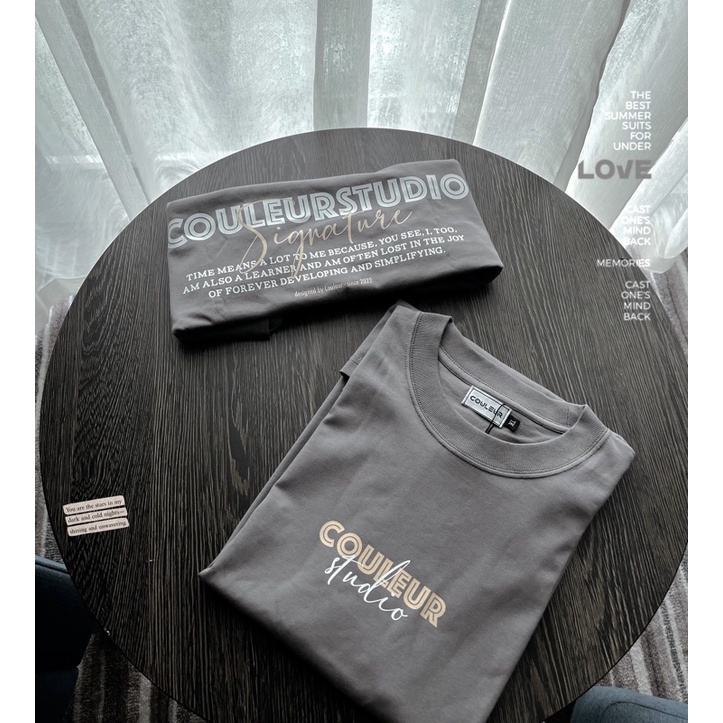 CouleurStudio Gray T-Shirt - Áo Thun Xám Local Brand Couleur TS06