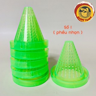 Phễu đựng giun - trùn chỉ cho cá