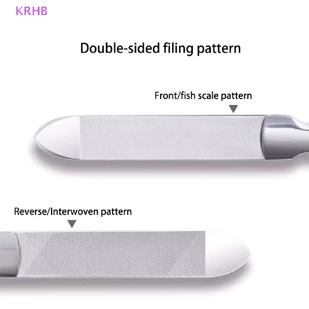 Cây Dũa Móng Hai Mặt Bằng Thép Không Gỉ Chuyên Nghiệp Mới