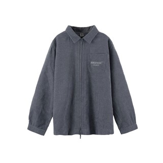Áo khoác sơ mi corduroy m.b.c two-way zipper collar jacket