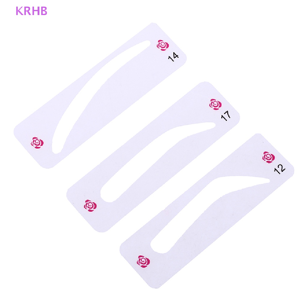 Set 24 Khuôn Hỗ Trợ Kẻ Lông Mày Tiện Dụng Cho Nữ