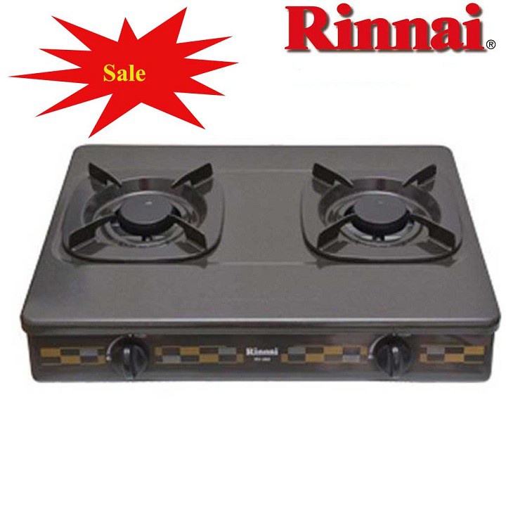 Bếp gas đôi Rinnai RV-260G(N) / RV-360(GM)N - Mặt men xám, Bảo Hành 2 Năm