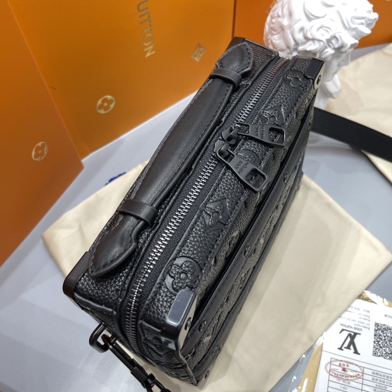 Túi đeo L V tay xách Nam-Nữ vân hoa da thât nhập khẩu_HÀNG 1:1 Túi da L.V đeo bụng hàng xuất khẩu FULLBOX new