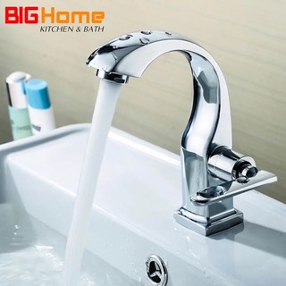 Vòi lavabo lạnh thiên nga, vòi nước lạnh, vòi rửa tay một đường nước, vòi lavabo cổ cong sang trọng