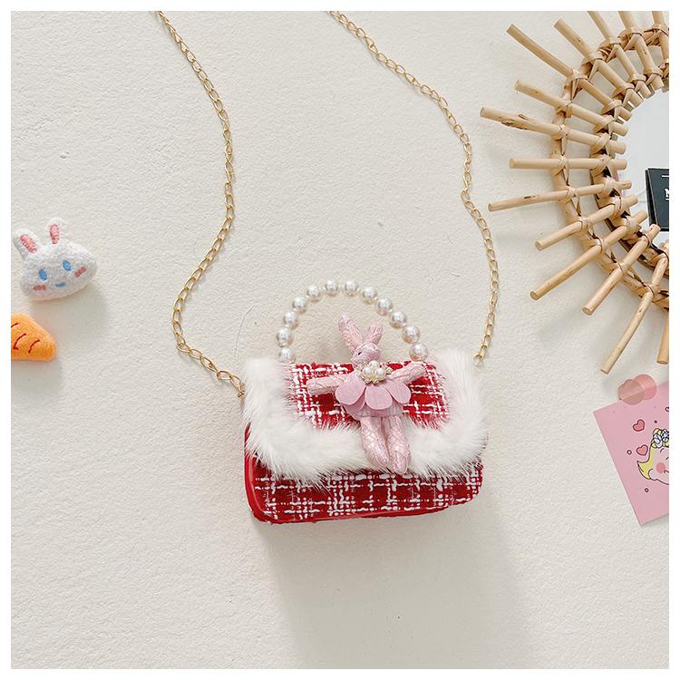 PVN57195 Túi đeo chéo mini, túi đựng lì xì Tết cho bé gái chất dạ xinh xắn