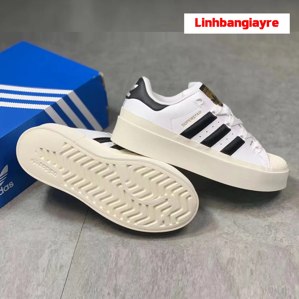 Giày Thể Thao Nam Nữ Das Superstar Tem Vàng Độn Đế 5cm, Đẹp, Êm, Bền, Hàng SC, Bản Trung Quốc