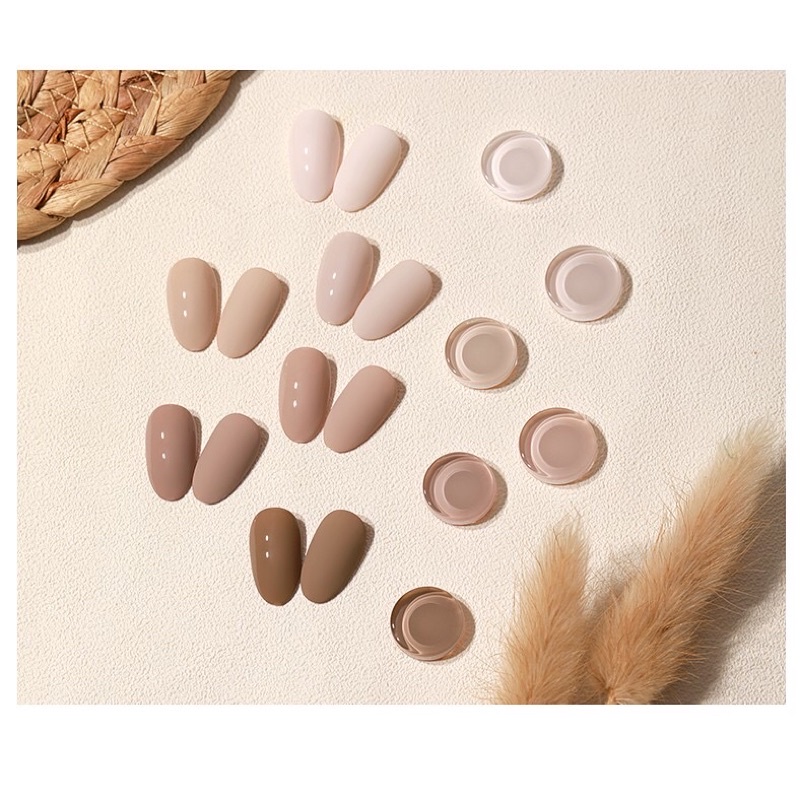 Sơn gel As 6 màu mã QZ,màu trà sữa chai 15