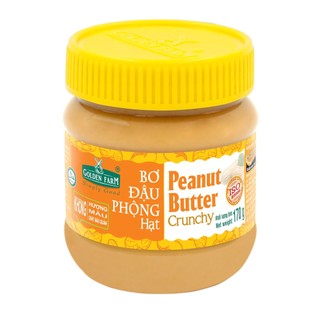 Bơ đậu phộng hạt Golden Farm hũ 170g - 340g - 510g