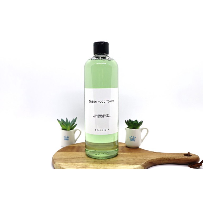 Nước Hoa Hồng Rau Củ Xanh Phục Hồi Da Graymelin Green Food Toner 500ml