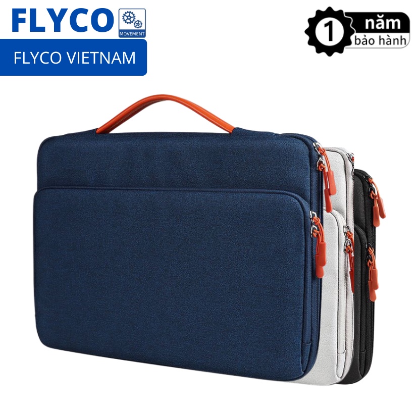 Túi chống sốc đựng Laptop / Macbook chống nước, xước Cao Cấp 13 3 14 15 6 inch Flyco ND03S da máy tính Cặp balo nam nữ