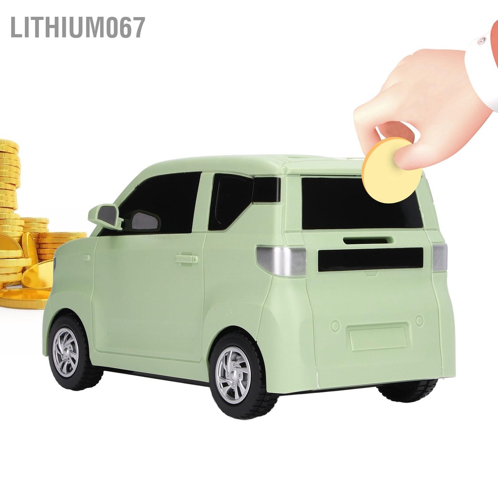 Lithium067 Mô hình mô phỏng ô tô tiền điện tử Ô tự động lăn vân tay Mở khóa Ngân hàng xu nhỏ cho trẻ em Quà tặng