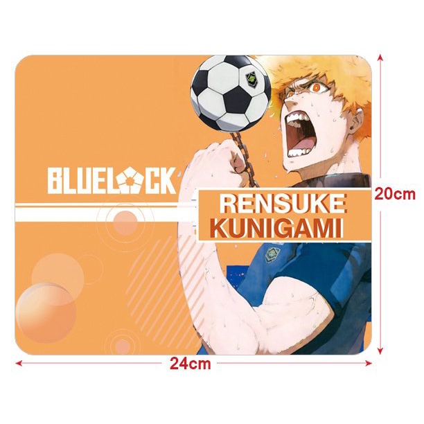 Miếng lót chuột IN HÌNH BLUE LOCK anime chibi tiện lợi xinh xắn kê chuột máy tính