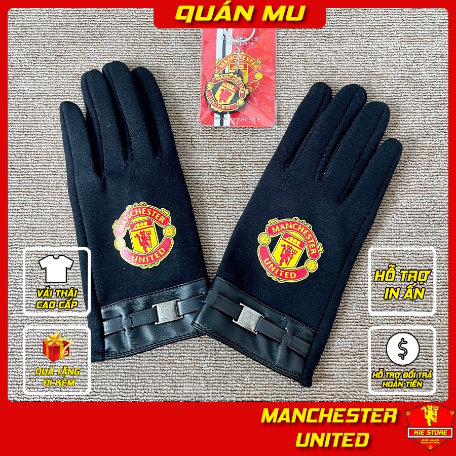 Găng tay len CLB bóng đá Manchester United Full ngón_Kie Store - Shop MU