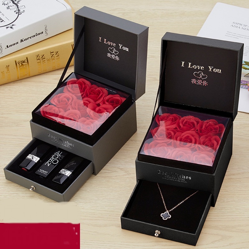 Hộp quà hoa hồng cao cấp, quà tặng valentine, sinh nhật, ngày phụ nữ 8/3