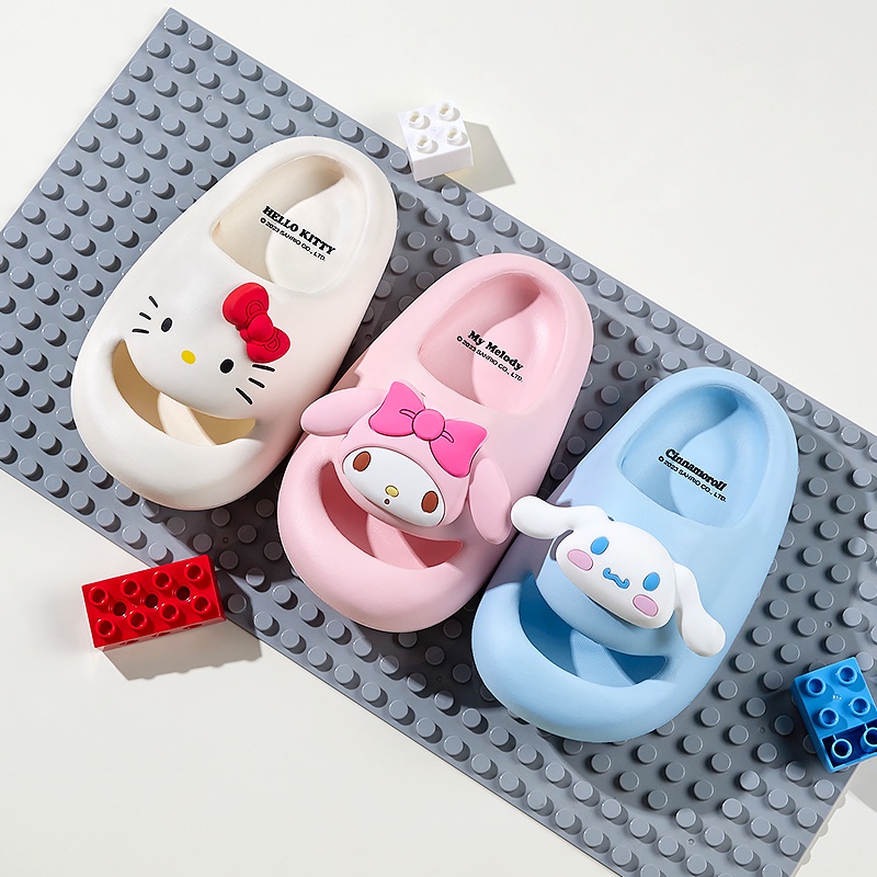 Cheerful Mario SANRIO Dép Đi Trong Nhà Chống Trượt Hình Mario Dễ Thương Cho Bé Gái