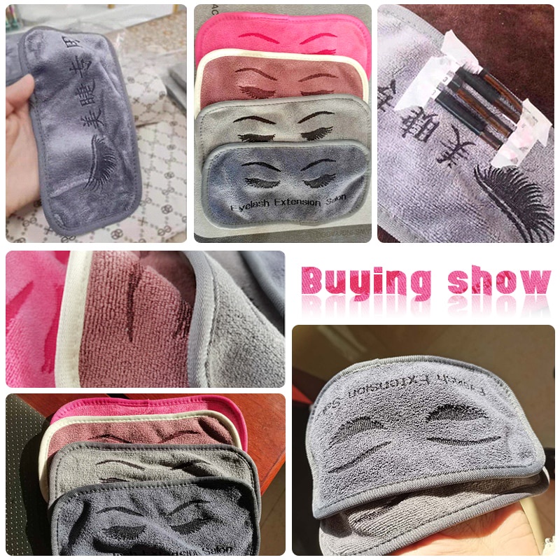 5Pcs Mí mắt mở rộng bàn Sticker Pad mềm ghép khay mi mắt khay đứng Phong cách chủ cửa hàng làm đẹp