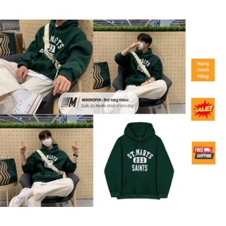 Áo khoác nỉ hoodie nam nữ xanh lá, hoodie in hình giá rẻ chất nỉ dày ấm mềm mịn Minishop VN