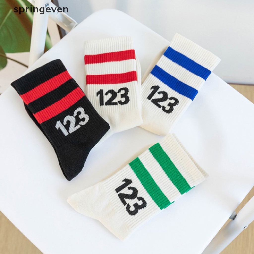 Vớ Cotton Ngắn Màu Trơn Họa Tiết Kẻ Sọc Thời Trang Xuân Hè Cho Nam Và Nữ