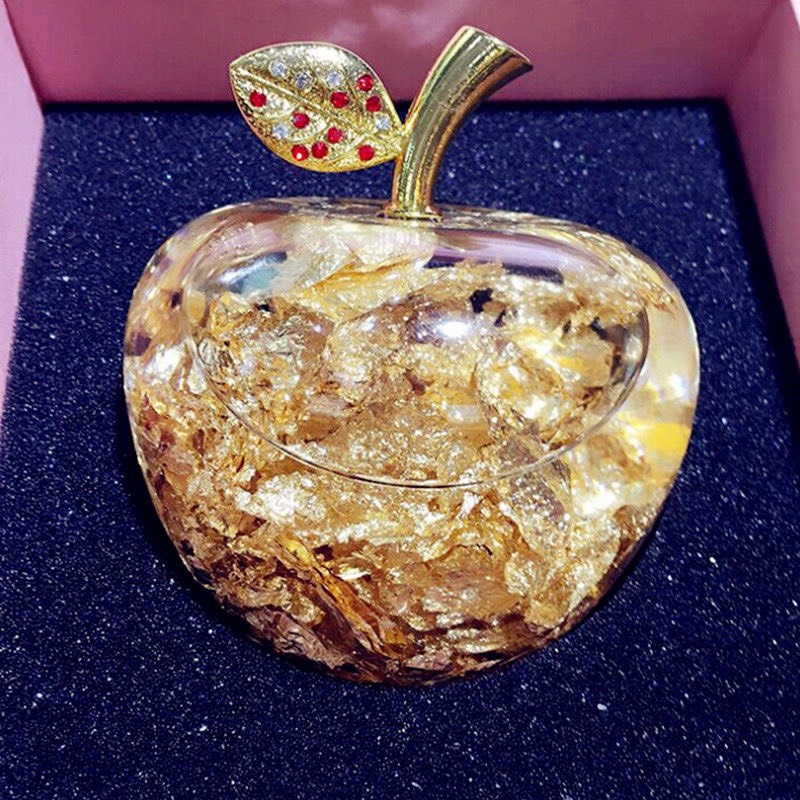 Trái Táo Vàng Lá ( vật phẩm phong thủy thu hút tài lộc) Phật Gíao Tuệ Quang