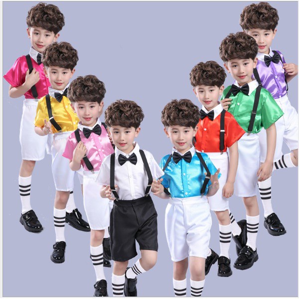 [Hàng Có Sẵn] Bộ Đồ Biểu Diễn Nhiều Màu Sắc Cho Bé Trai