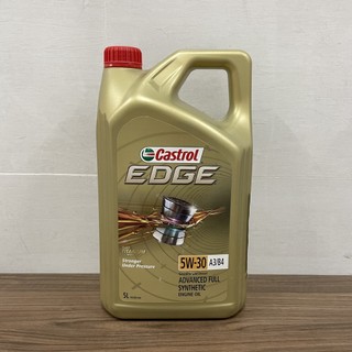 Dầu Nhớt Tổng Hợp Toàn Phần Cao Cấp CASTROL EDGE 5W30 A3/B4 5L