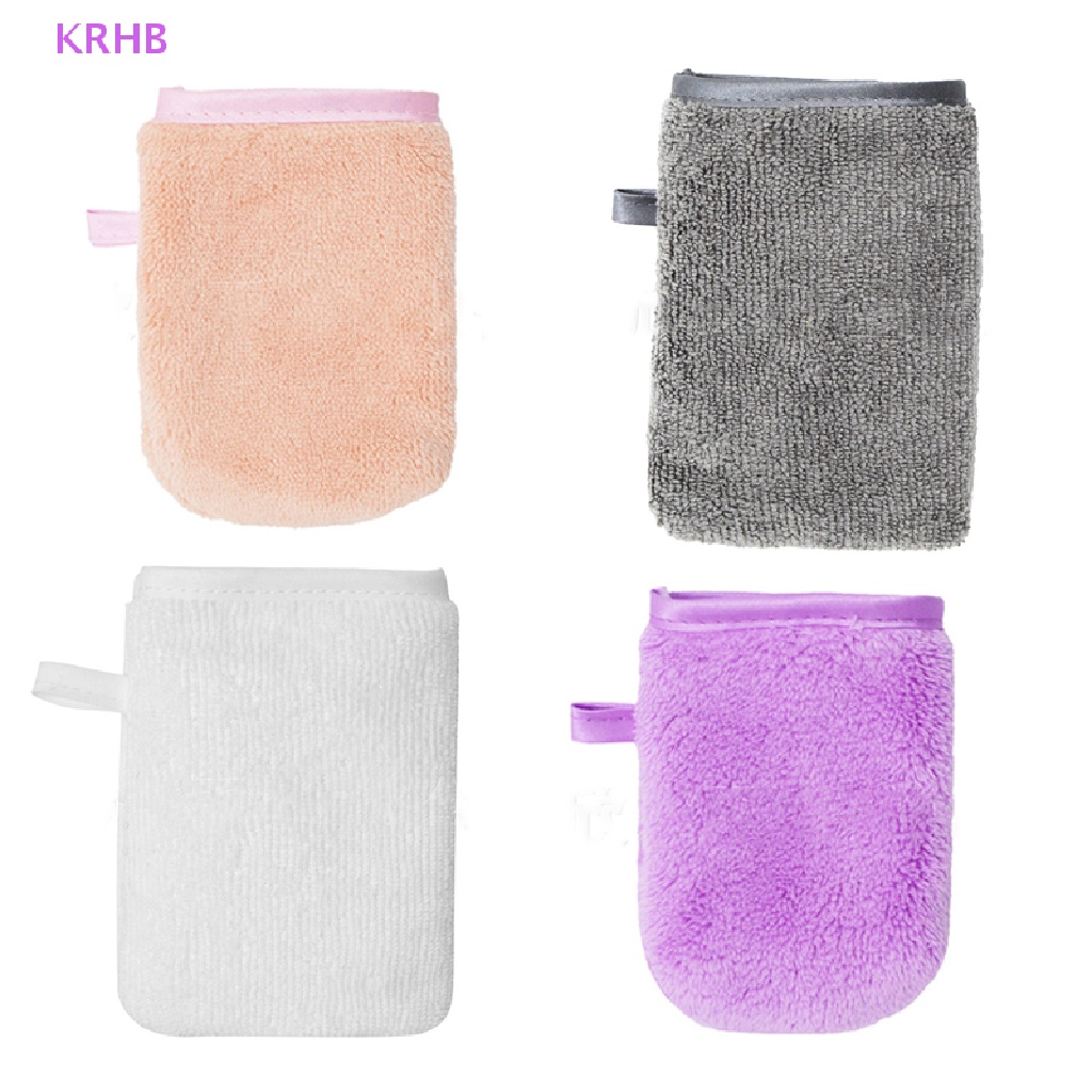 Găng Tay Tẩy Trang Bằng Sợi Microfiber Mềm Mại Có Thể Tái Sử Dụng