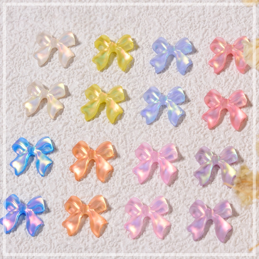 Set 10 Phụ Kiện Nơ Ruy Băng 3D Trang Trí Móng Nghệ Thuật Cho Nữ