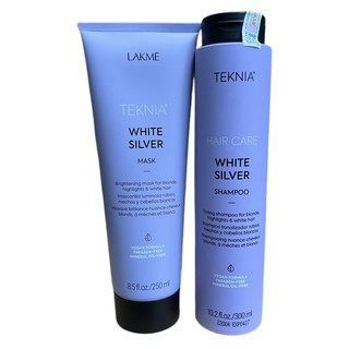 Bộ Dầu gội và Kem hấp dành cho tóc màu sáng hoặc bạc White Silver Lakme Teknia 300ml/250ml