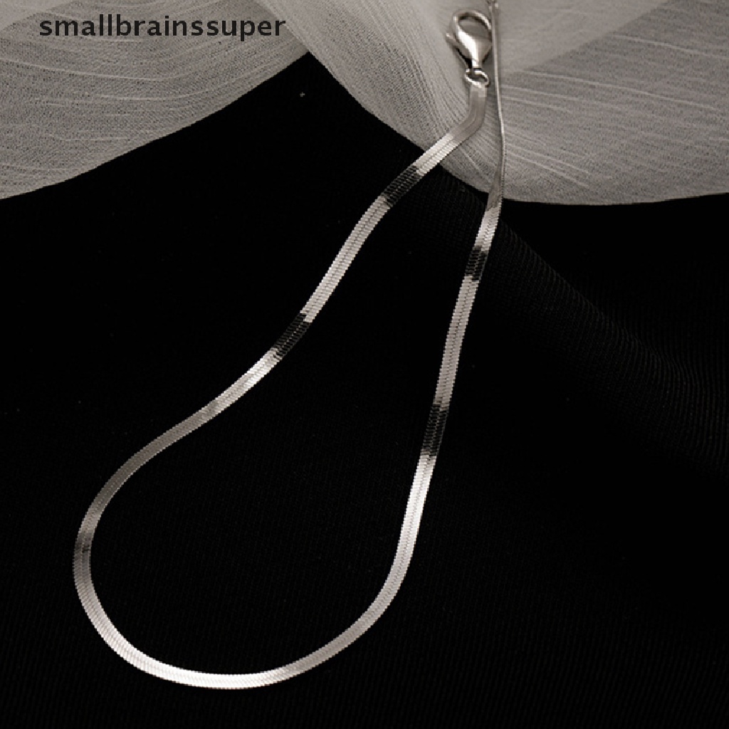 Lắc Chân Dạng Chuỗi Rắn Bằng Thép Không Gỉ Màu Bạc Thời Trang Cho Nam Và Nữ SBS