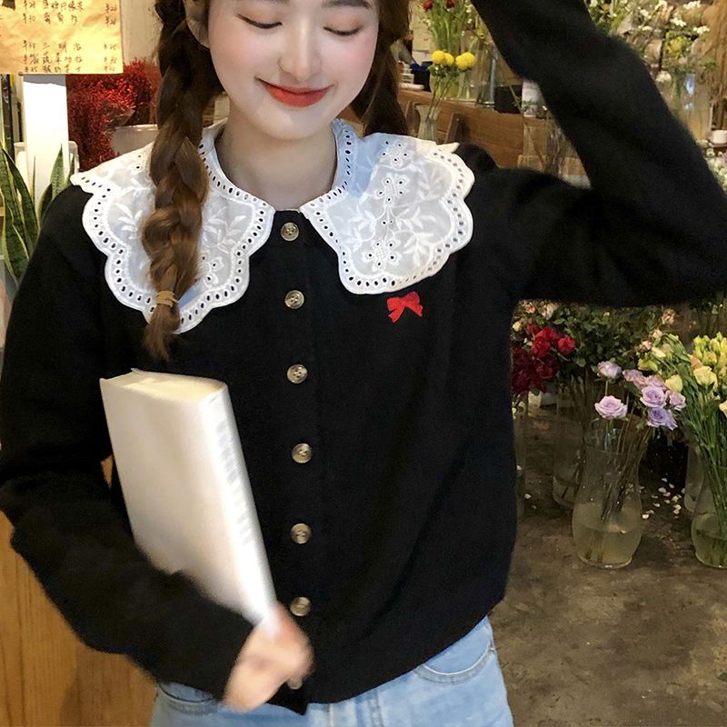 Áo Sơ Mi Tay Dài Cổ Búp Bê Thời Trang Mùa Xuân 2023 Cho Nữ