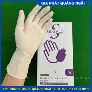 Găng tay cao su y tế có bột