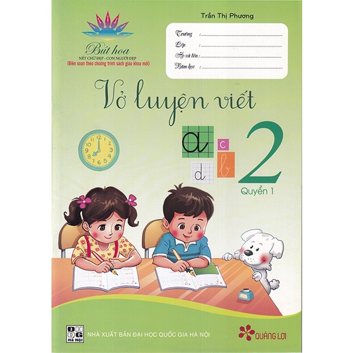 Sách - Vở luyện viết 2 quyển 1 (Biên soạn theo chương trình sgk mới)