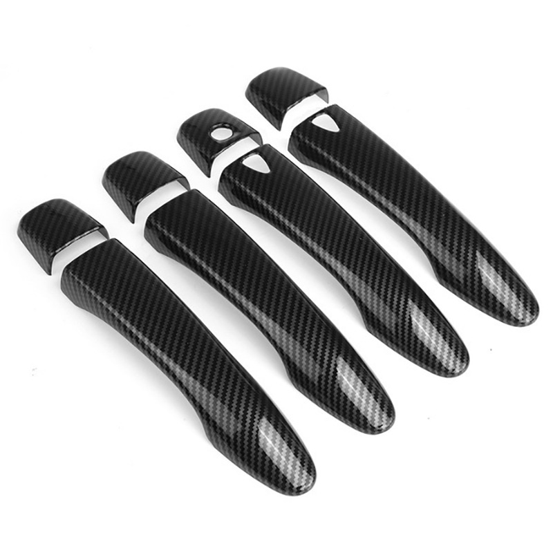 4pcs cho Nissan Navara NP300 2015-2020 Nắp tay nắm cửa ô tô bằng sợi Carbon Trang trí phụ kiện trang trí nhãn dán