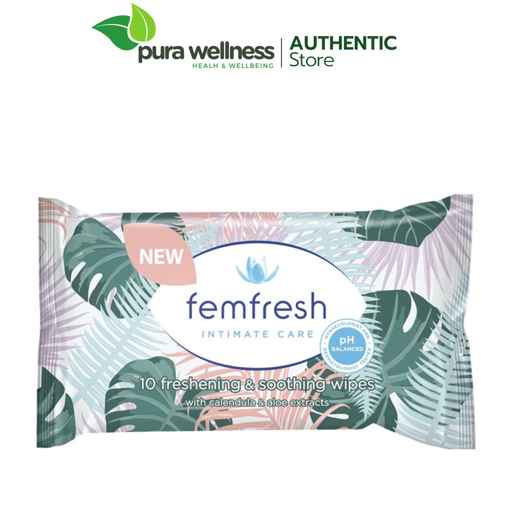 Femfresh Wipes 10 Pack - Khăn ướt phụ khoa 10 miếng