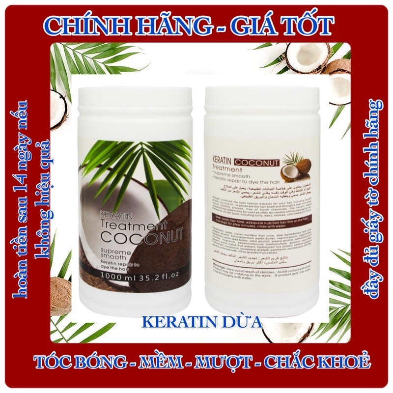 Ủ KERATIN DỪA NON CHO TÓC BÓNG MƯỢT CHẮC KHOẺ