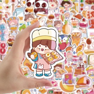 Set 60 Sticker Dán Hoạt Hình Dễ Thương