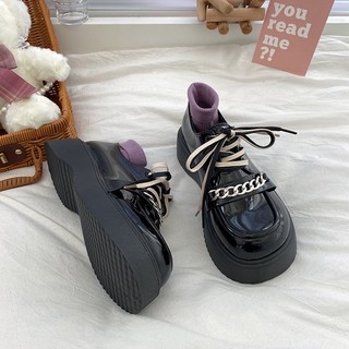 [ ORDER ] Giày da đế xuồng phong cách retro