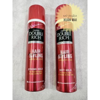 Keo tạo bọt mousse double rich giữ nếp tóc dưỡng tóc 150ml