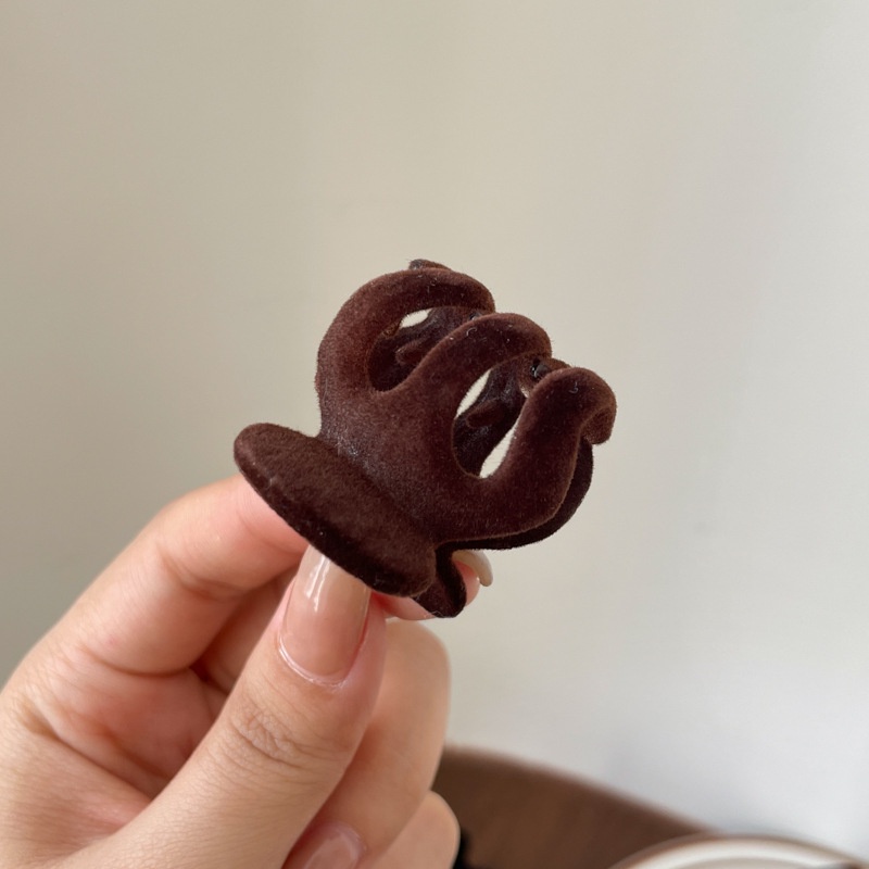 Kẹp Tóc Hình Cá Mập / Quả Bí Ngô Cỡ Nhỏ Chống Rối Tiện Dụng Cho Nữ