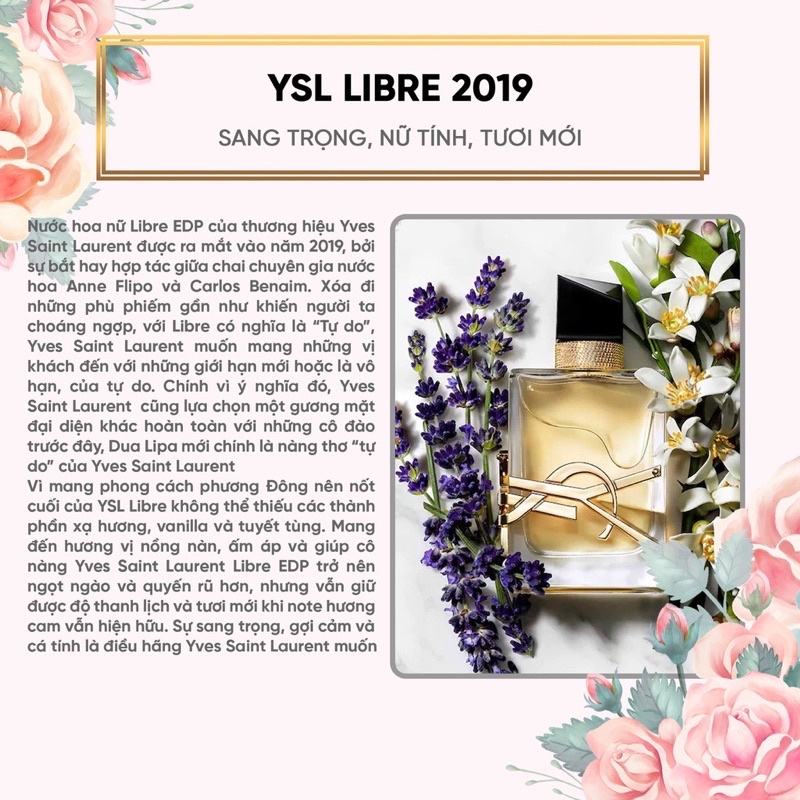 Nước hoa nữ YSL Libre EDP