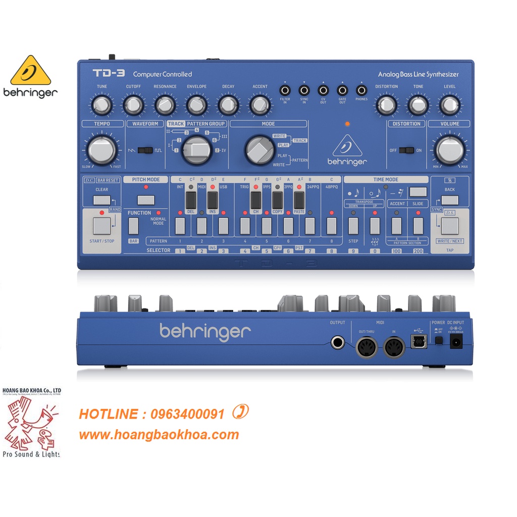 TD-3-BU Analog Synthesizer Behringer - Bộ Tổng Hợp Tiếng Behringer