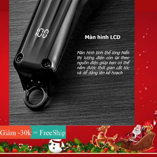 Tông Đơ Cắt Tóc Salon LED VGR282, Tạo Kiểu Chuyên Nghiệp